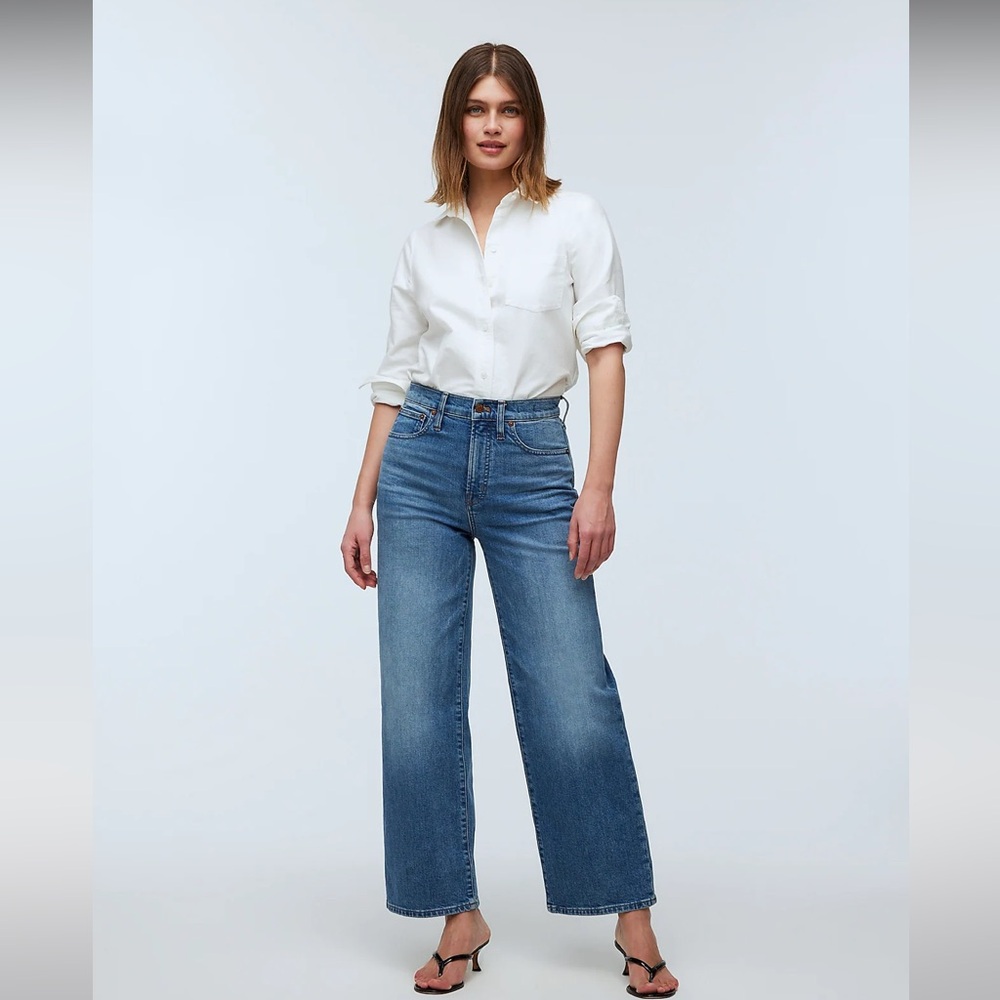 Madewell The Perfect Vintage Wide-Leg Cropped Jean